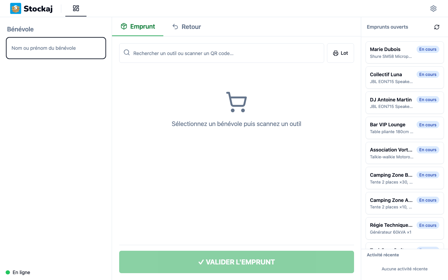 Vue générale du cockpit