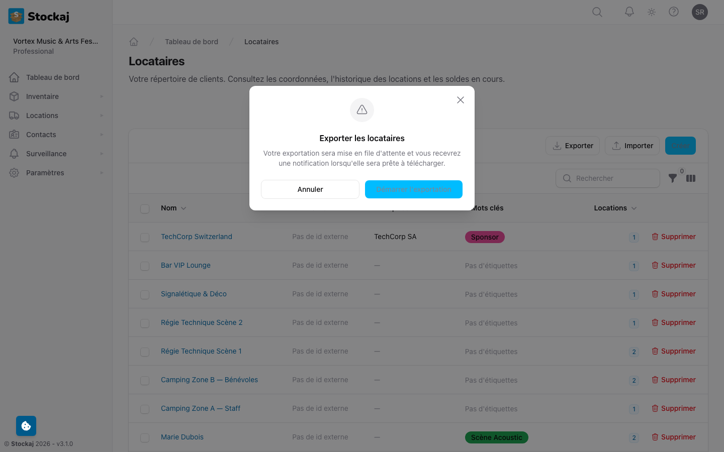 L'interface de publipostage montrant la sélection des destinataires et le compositeur d'e-mail